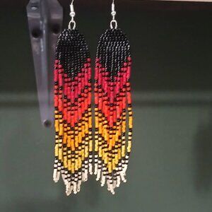 Indigenous handmade beadwork - earrings